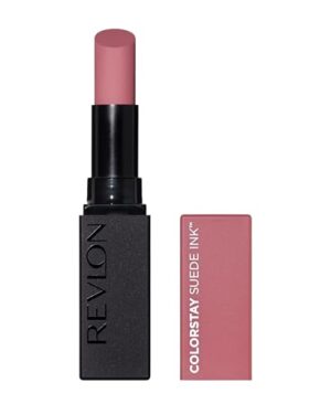 Revlon Lipstick, ColorStay Suede Ink, Built-in Primer, Infused with Vitamin E, Waterproof, Smudge-proof, Matte Color, 008 That Girl, 0.09 oz