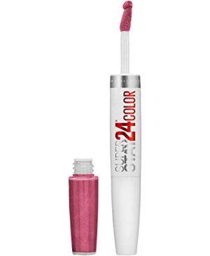 Maybelline Super Stay 24, 2-Step Liquid Lipstick Makeup, Long Lasting Highly Pigmented Color with Moisturizing Balm, Blush On, Pink, 1 Count