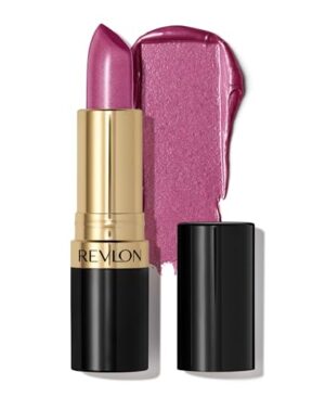 REVLON Super Lustrous Lipstick, Creamy Formula For Soft, Fuller-Looking Lips, Moisturized Feel, Iced Amethyst (625), 0.15 oz