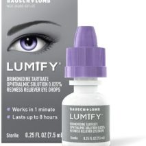 LUMIFY Eye Drops for Red Eyes, Redness Reliever for Brighter Looking Eyes, Works in 1 Minute & Lasts Up to 8 Hours, Eye Drops, 0.25 Fl Oz (7.5mL)