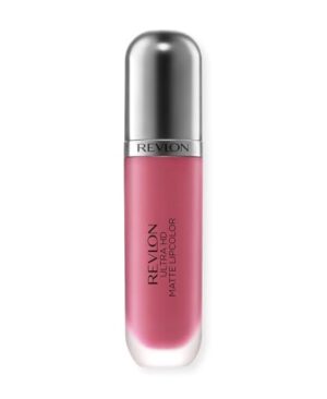 Revlon Ultra HD Matte Lipcolor, Velvety Lightweight Matte Liquid Lipstick in Pink, Devotion (600), 0.2 oz