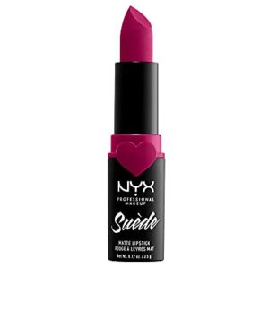 NYX PROFESSIONAL MAKEUP Suede Matte Lipstick, Vegan Formula - Sweet Tooth (Fuschia)