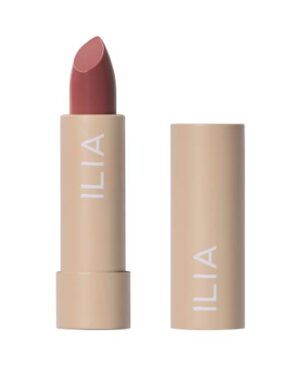 ILIA - Color Block Lipstick | Non-Toxic, Vegan, Cruelty-Free, Hydrating + Long Lasting, No Budge Color with Full Coverage (Wild Rose (Mauve With Neutral Undertones), 0.14 oz | 4 g)