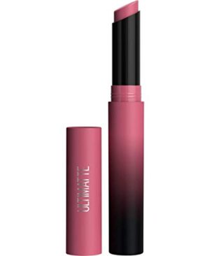 MAYBELLINE Color Sensational Ultimatte Matte Lipstick, Non-Drying, Intense Color Pigment, More Mauve, Purple Mauve Pink, 1 Count
