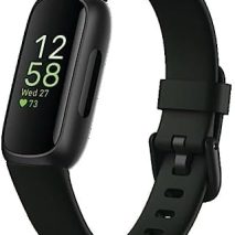 Fitbit Inspire 3 Health &-Fitness-Tracker with Stress Management, Workout Intensity, Sleep Tracking, 24/7 Heart Rate and more, Midnight Zen/Black One Size (S & L Bands Included)