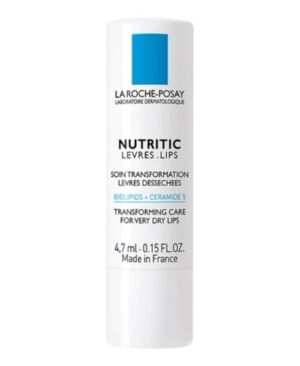 La Roche-Posay Nutritic Lip Balm for Very Dry Lips, Soothes and Repairs Chapped Lips with Shea Butter and Ceramides, 0.15 Fl Oz (Pack of 1)