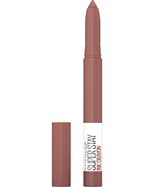 Maybelline Super Stay Ink Crayon Lipstick Makeup, Precision Tip Matte Lip Crayon with Built-in Sharpener, Longwear Up To 8Hrs, Trust Your Gut, Mauve Nude Pink, 1 Count