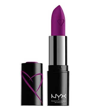 NYX PROFESSIONAL MAKEUP Shout Loud Satin Lipstick, Infused With Shea Butter - Emotion (Bright Purple-Pink)