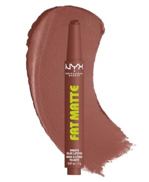 NYX PROFESSIONAL MAKEUP Fat Matte Lipstick, Pigmented, Smoothing, & Non-Drying Lip Crayon, Long Lasting Lip Makeup, Vegan & Cruelty Free - Toasty Taupe (Greige)