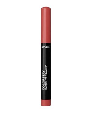 REVLON ColorStay Matte Lite Crayon Lipstick with Built-in Sharpener, Smudge-proof, Water-Resistant Non-Drying Lipcolor, 008 She's Fly, 0.049 oz