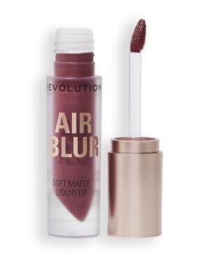 Revolution Beauty London, Air Blur Matte Liquid Lipstick, Long-Lasting Lip Color, Face Makeup, Vegan & Cruelty-Free, Black Cherry Cool-Toned Mauve, 0.11 fl oz