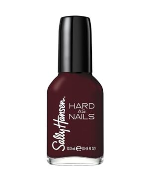 Sally Hansen Hard as Nails, Garnet Attention, Long Lasting, Chip Resistant, Opaque, Shiny Red Nail Polish