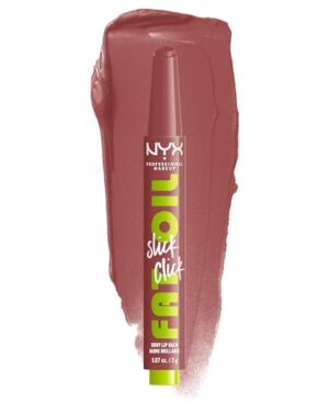 NYX PROFESSIONAL MAKEUP Fat Oil Slick Click, Lightweight, Buildable Pigmented Vegan Lip Balm - Profile Pic (Pink)