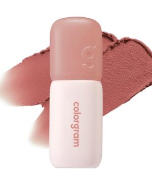 COLORGRAM NUDE BLUR TINT 03 LOVELY FIG | K-Beauty Makeup, Soft-Focus Matte Lip Stain, 2-in-1 Lip & Cheek