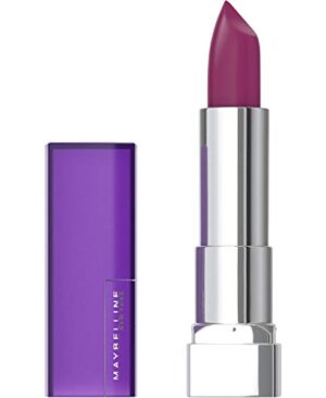 Maybelline Color Sensational Lipstick, Lip Makeup, Matte Finish, Hydrating Lipstick, Nude, Pink, Red, Plum Lip Color, Berry Bossy, 0.15 oz; (Packaging May Vary)