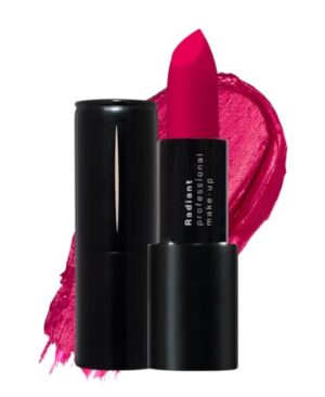 Radiant Professional Matte Lipstick for Women – Long Lasting Lipstick with Vitamin E, Hyaluronic Acid & UV Protection (UVA/UVB) – Advanced Care & Ultra Moisturizing Lip Stick – 217 Fuchsia