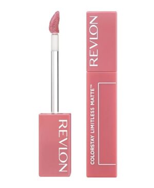 Revlon ColorStay Limitless Matte Liquid Lipstick, Vegan Formula, No-Budge, Longwear Lip Color, Long Lasting, Lightweight/Comfortable, Waterproof, 005 Strut, 0.17 fl oz