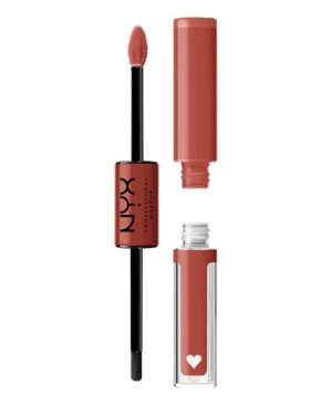 NYX PROFESSIONAL MAKEUP Shine Loud, Long-Lasting Liquid Lipstick with Clear Lip Gloss - Life Goals (Peach Nude)