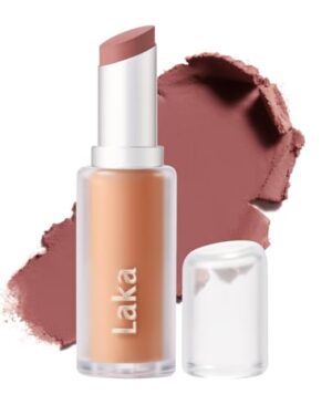 Laka Bulky Matte Lipstick, 4g/0.14oz., Long Wear, Non-Drying Lip Stain Stick with High Pigmentation, Voluminous Lips, K-Beauty (#403 Fig Sounds)