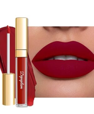 Depuplum Dark Red Lipstick Matte for Women Superstay Long Lasting Lipstick Smudgeproof Dark Liquid Lipsticks Cruelty Free Lip Makeup for Mother's Day (DM18 Oxblood Red)