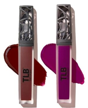 The Lip Bar - Nonstop Liquid Matte Lipstick Mini 2-Pack, Rebel (Deep Burgundy) + Prima Donna (Fuschia Purple) - High Pigment - One Swipe - Long Lasting - Jojoba Oil & Vitamin E - Vegan - .24 fl oz