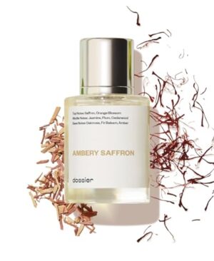 Dossier - Ambery Saffron 1.7 Fl Oz (50ml) - Eau de Parfum - Inspired by B.accarat R.ouge 540 - Vegan, Unisex Perfume Spray