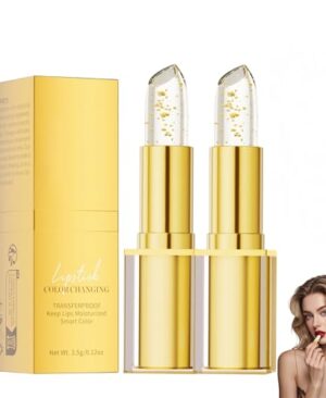 2Pcs True Tone ﻿ph Adjusting Lipstick for Women, Clear Lip stick That Changes Color, Hydrating Non-Sticky, TransferProof Color Changing Lipsticks, Long-Lasting & Moisturizing Glossy Shine Lip Gloss