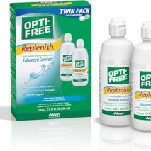 Opti-Free Replenish Multi-Purpose Contact Lens Cleaning and Disinfecting Solution with Lens Case, 10 FL OZ (Pack of 2)