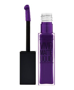 Maybelline New York Color Sensational Vivid Matte Liquid Lipstick, Vivid Violet, 0.26 fl. oz.