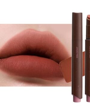 Joocyee Velvet Rouge Matte Lipstick Pencil, Lightweight Non-Sticky Long Lasting High Pigment Rich Red Brown Lip Color Waterproof Buildable Coverage