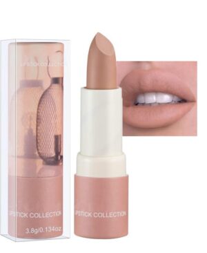 AKARY Matte Nude Lipstick, Bold & Intense Nudes Paper Tube Lipsticks Smooth Velvety Lip Gloss, Long Lasting Lip Stick Non-Stick Cup Not Fade Nude Lip Stick, Senior Matte Lip Makeup Gifts for Women and Girls
