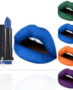 Kilshye Matte Lipstick Hight Pigment Lipsticks Long Lasting Lip Stick Waterproof Lips Gloss Cream Lipgloss Makeup for Women and Girls Pack of 1 (A- Blue 16)
