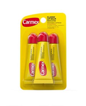 Carmex Original Flavor Moisturizing Lip Balm Tube Value Pack,0.35 Ounce (3 Count)