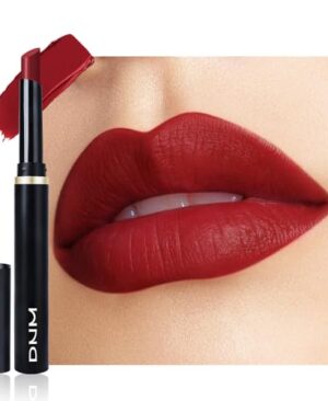 evpct Cranberry Red Velvet Matte Lipstick, High Pigmented Slim Lipstick Long Lasting Waterproof for Women, Velvet Silky Lip Stick Stain Color Makeup Blendable 24 Hours Original Makeup Labiales, 889#