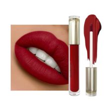 Deep Red Matte Liquid Lipstick – Long-Lasting Waterproof Lip Tint, Transfer-Resistant & Smudge-Proof Velvet Lip Color, Lightweight Non-Transfer Formula, Up to 12HR Wear (Bold Horizon)