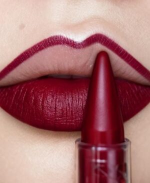 Depuplum Burgundy Lipstick Gradient Matte Lipsticks Lip Liner Combo Set for Women Waterproof Long Lasting Lip Stick Pencil Cream Lip Liner and Lipstick Combo for Mothers Day, E4
