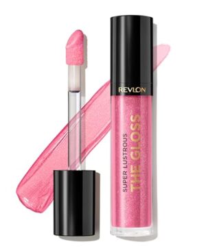 Revlon Super Lustrous Lip Gloss, Non-Sticky, Hydrating, High Shine Finish, 210 Pinkissimo, 0.13 oz