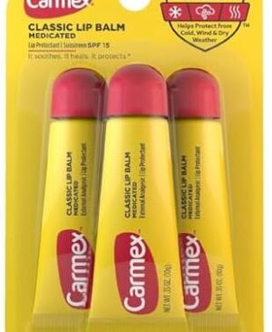 Carmex Classic Lip Balm, 0.35 Ounce (Pack of 3)