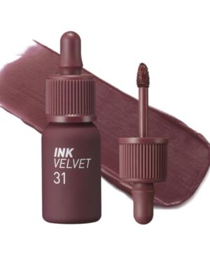 Peripera Ink the Velvet Lip Tint - High Pigment Color, Longwear, Weightless, Gluten-Free, Paraben-Free (031 WINE NUDE)