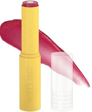 Burt’s Bees Tinted Boosted Balm, Cheeky Cherry, Hydrating Tinted Lip Balm with Vitamin C, E, and F Core, 24 Hour Lip Moisturizer with Responsibly Sourced Beeswax, 100% Natural Origin, 1 Count, 0.16oz