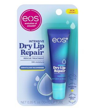 eos The Hero Lip Repair, Extra Dry Lip Treatment, 24HR Moisture, Overnight Lip Treatment, Natural Strawberry Extract, 0.35 fl oz