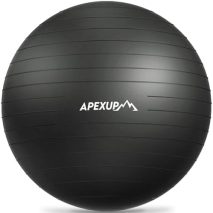 APEXUP Yoga Ball Exercise Ball Anti Slip Heavy Duty for Fitness, Balance & Core Workout, Balance Training, Pregnancy & Physical Therapy, 5 Sizes
