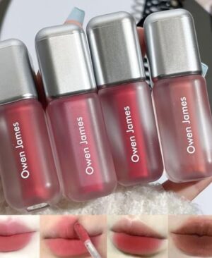 Baorder 4 Colors Matte Liquid Lipstick Set,Velvet Smooth Korean Lip Gloss,Waterproof Non-Stick Cup Long Lasting Lip Clay,Matte Nude Lip Stain Makeup Gift Kit for Women