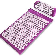 ProsourceFit Acupressure Mat and Pillow Set for Back/Neck Pain Relief and Muscle Relaxation