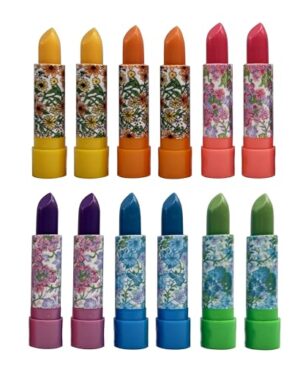 Aloe Mood Lipstick 12 Assorted Lipsticks Color Changing Magic Lipstick, Temperature Activated Lip Color
