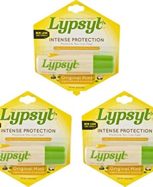 Lypsyl Intense Protection Original Mint, Lip Balm 0.10 oz (3-Pack)