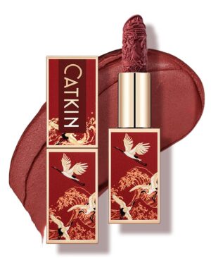 Catkin Semi-Matte Lipstick Hydrating High Impact Color Infused with Vitamin E and Avocado Oil Smooth Soft Texture Long Lasting Matte Finish 129