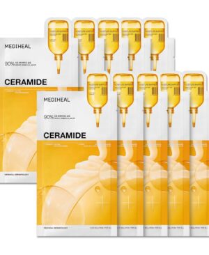 MEDIHEAL Ceramide Essential Face Sheet Mask, Moisture Barrier (10ea)