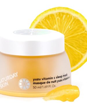 Saturday Skin Vitamin C Brightening Overnight Jelly Face Mask, 1.69 fl oz