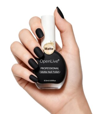 OpenLive 16.5ml Black Matte Nail Polish Large Volume Quick Dry Nail Polish